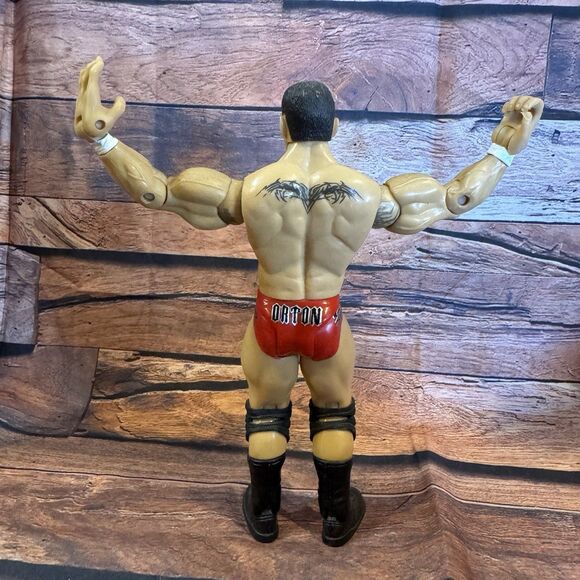 WWE Ruthless Aggression Randy Orton Jakks Pacific Action Figure Viper Red Gear - Picture 3 of 7